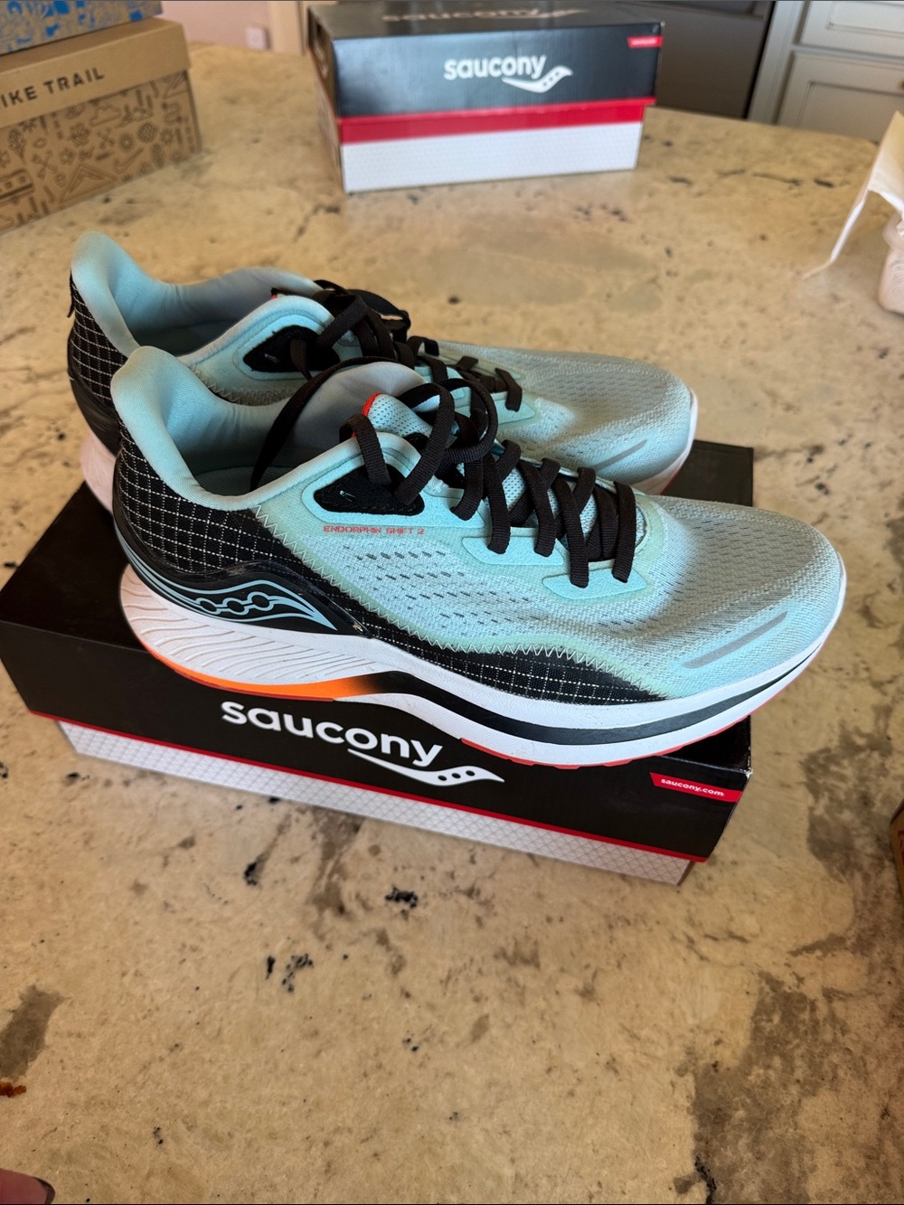 Saucony Light Blue Running Shoes